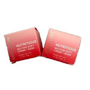 2x Estee Lauder Nutritious Melting Soft Creme/Mask‎  .17oz, 5ml (EA) Travel Size